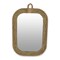 Contemporary Home Living 32.25" Brown Nautical Rope Framed with Top Rope Handle Mirror